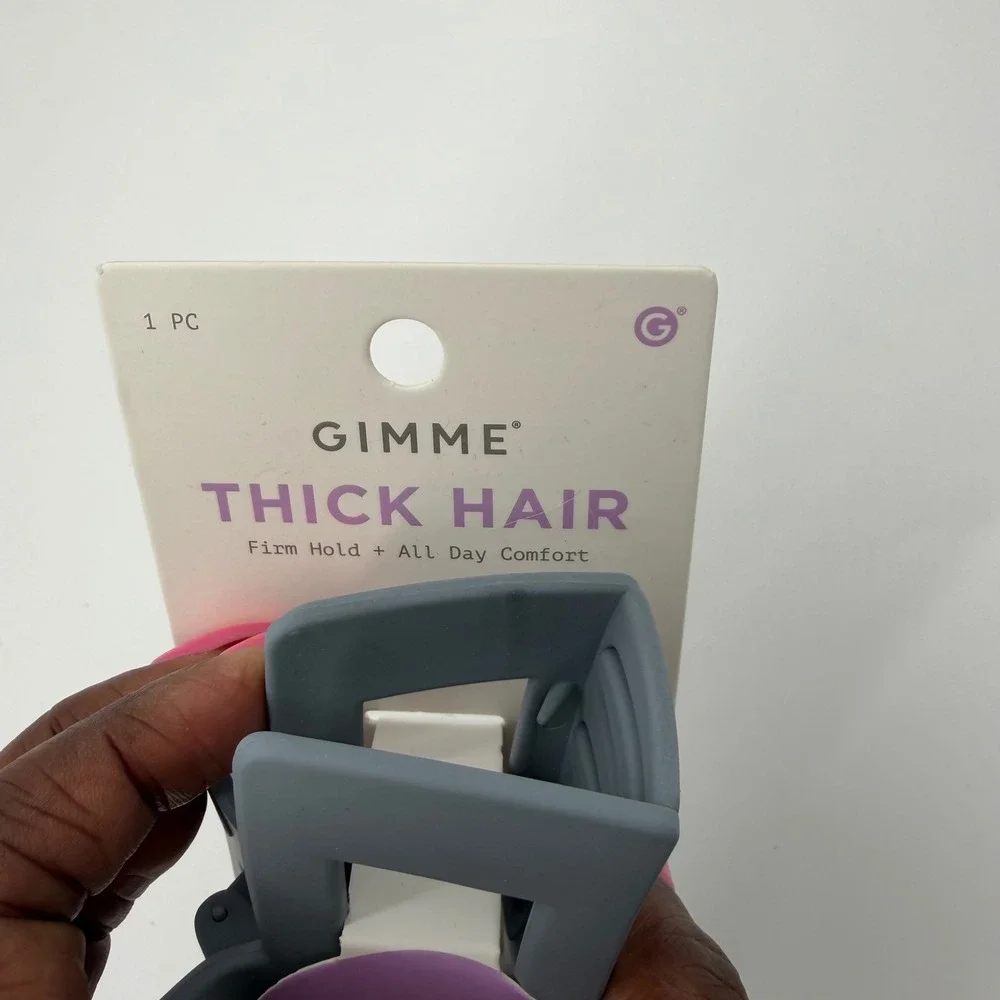 Gimme Beauty Thick Hair XL Claw Clip Matte Slate Gray Damage Free